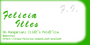 felicia illes business card